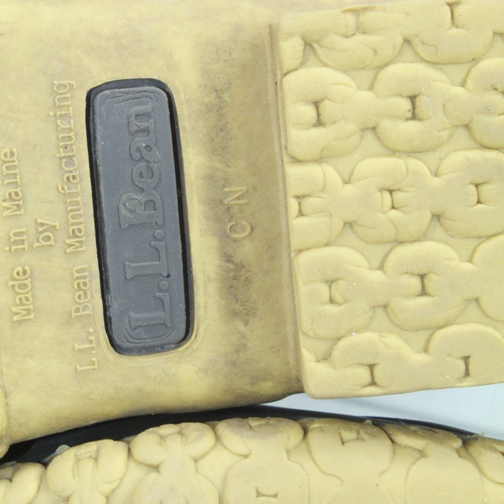 LL Bean Brown Leather Lace Up Unlined  Duck Boots Size 7 Narrow - Picture 8 of 9